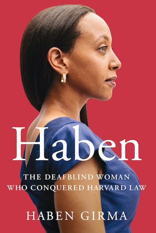 Book cover image of The deafblind woman who conquered Harvard Law