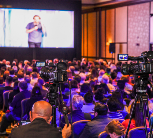 Event production for a conference in Los Angeles.