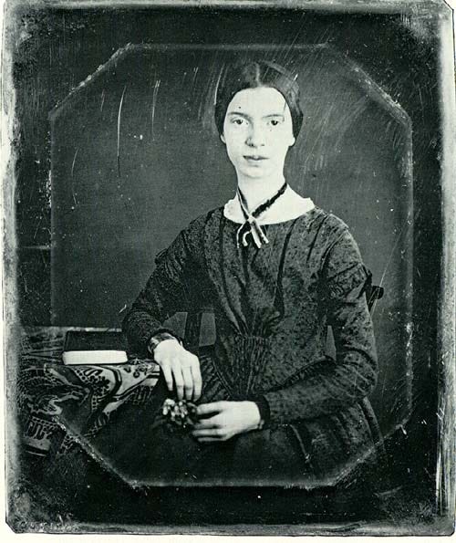 black and white photograph of Emily Dickinson