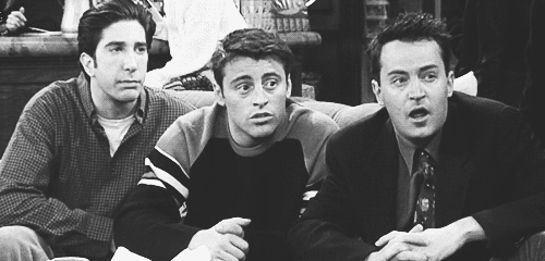 A gif of the Friends’ characters Ross, Joey, and Chandler nodding slowly.