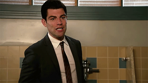A GIF from the show “New Girl” depicting the character “Shmidt” saying “Why would you say that?”