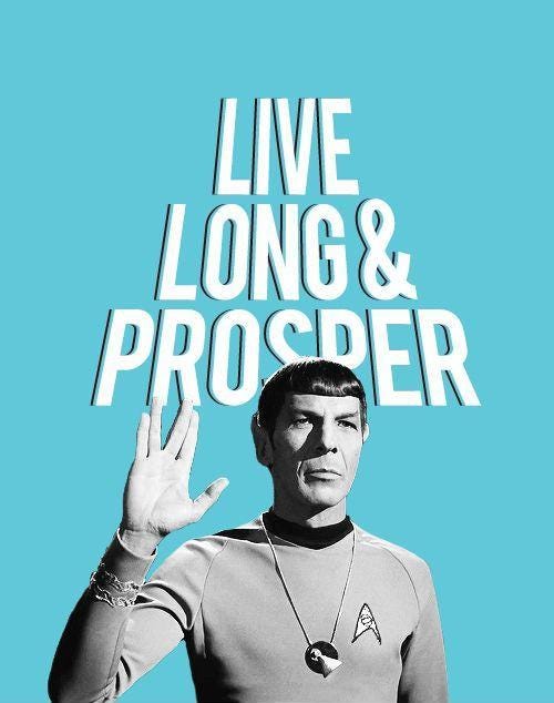 Spok Salute from Star Trek (Live Long and Prosper)