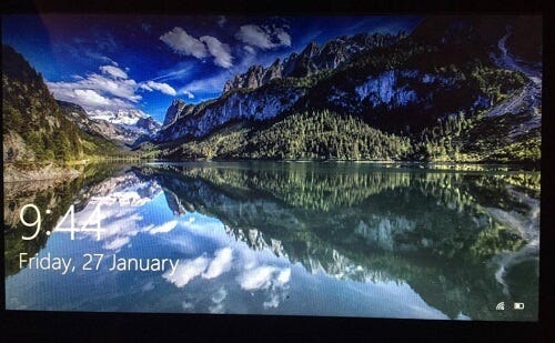 Windows lock screen