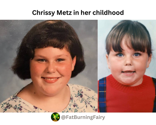 Chrissy Metz in her childhood