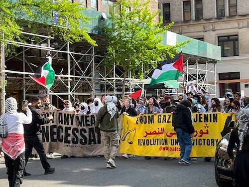 Pro-Palestinian march, NYC, April 2024