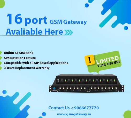 16 Port GSM Gateway