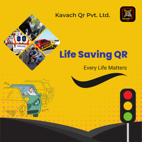 kavach qr road safety poster