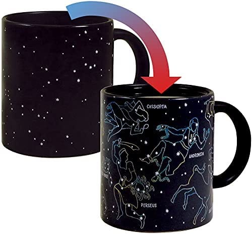 A heat changing constellation mug