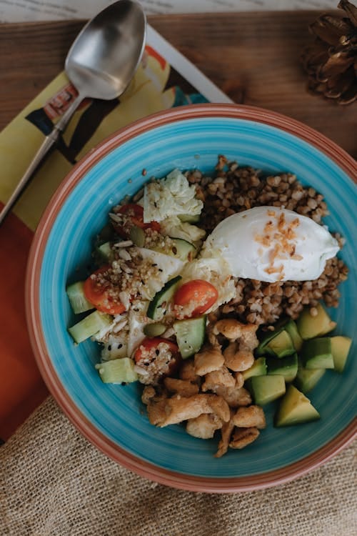 Grain salad in a bowl