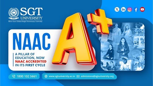 SGT University is now NAAC A+ Accredited