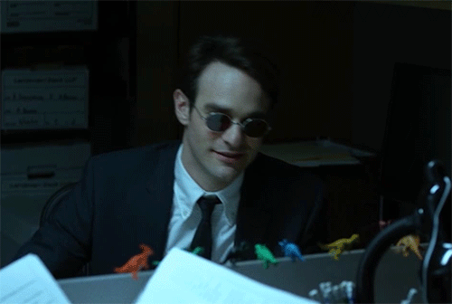 Gif from Daredevil “high five”