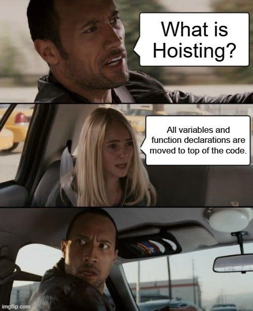 В целом hoisting - это важный аспект JavaScript который влияет на способ обработки и