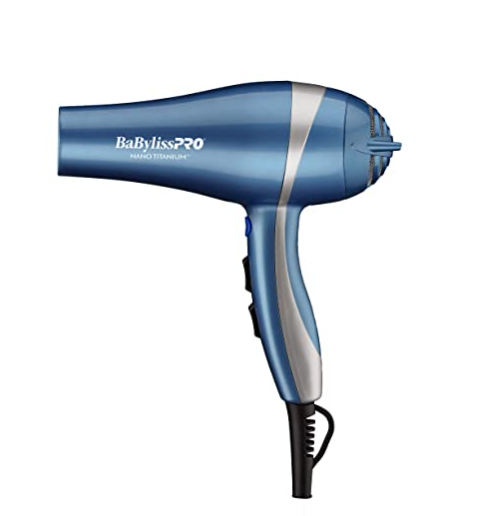 Blue Hair dryer BaBylissPRO Nano Titanium Dryer