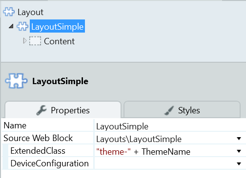 Layout Extended Class