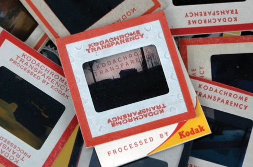 Kodachrome and Ektachrome transparent slides became popular for families documenting their vacations or even transforming ordinary events into unforgettable memories.