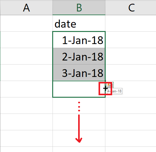 Microsoft Excel’s Auto Fill capability in action to prepare data for an interactive dashboard