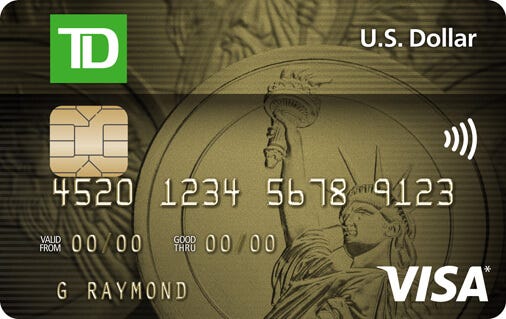 TD U.S. Dollar Visa Card