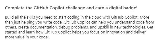 GitHub Copilot Challenge