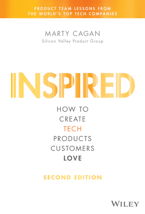 Book cover of INSPIRED by Marty Cagan