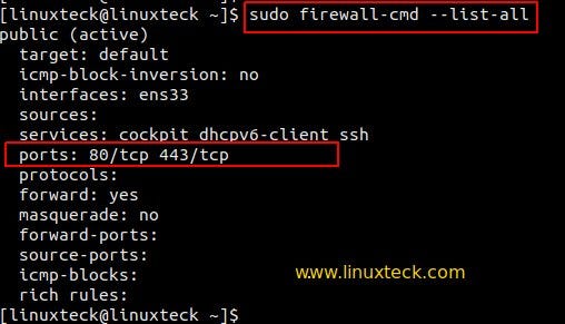 check firewall status in linux