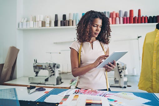 A fashion entrepreneur utilizing the technology.