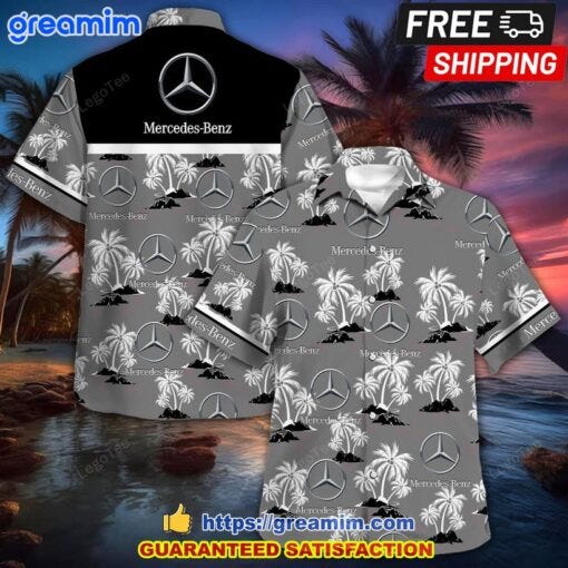 Mercedes Benz Tropical Coconut Hawaiian Shirt Beach Short