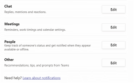 How do you handle notifications in Microsoft Teams?