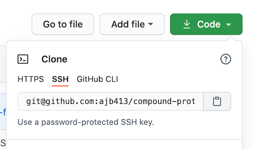 Cloning a GitHub code repository