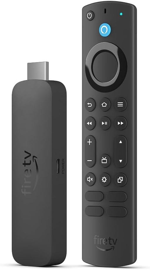 Amazon’s Certified Refurbished Amazon Fire TV Stick 4K Max streaming device, supports Wi-Fi 6E, free & live TV without cable or satellite