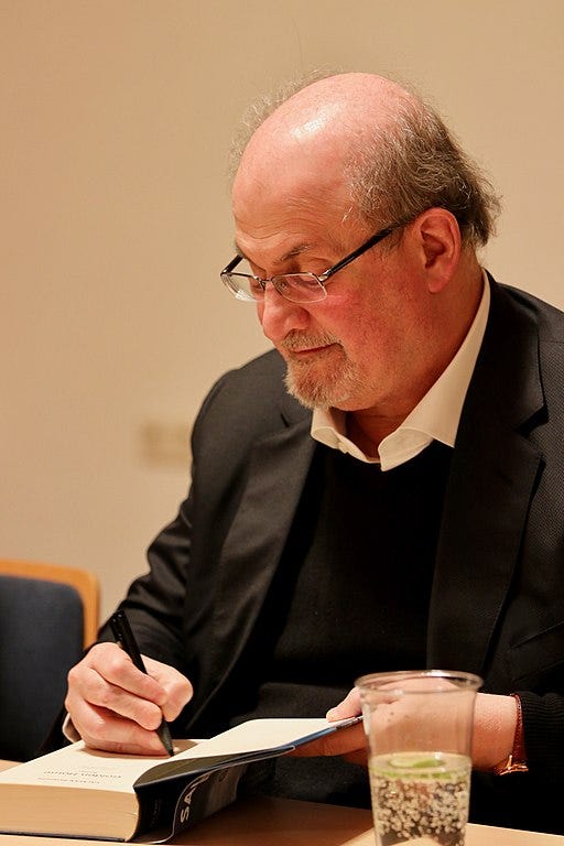 Book signing with Salmon Rushdie, author of Midnight’s Children
