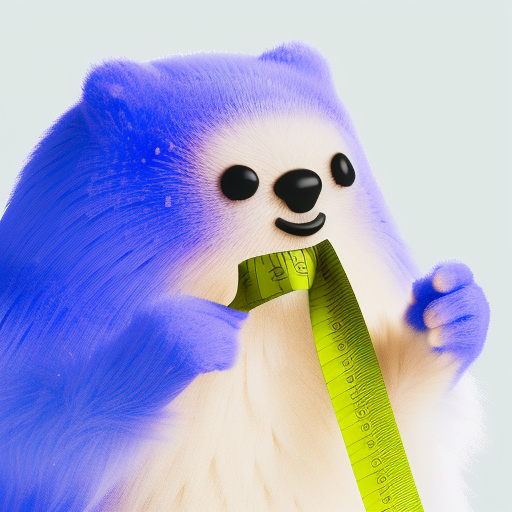 a marmot with a tape measure