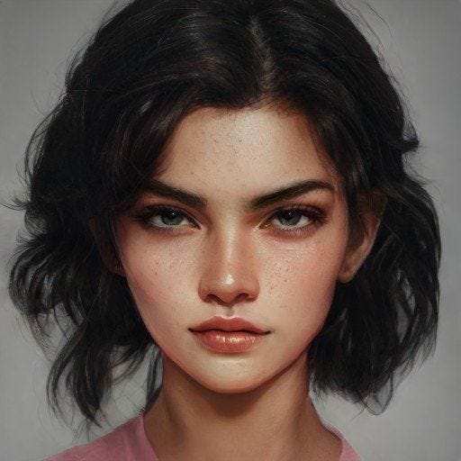 Artbreeder portrait girl
