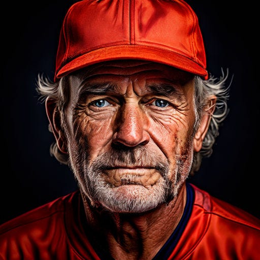 Aging baseball player
