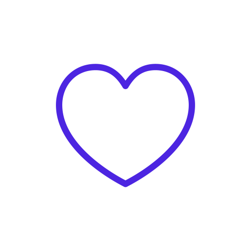 A blue heart