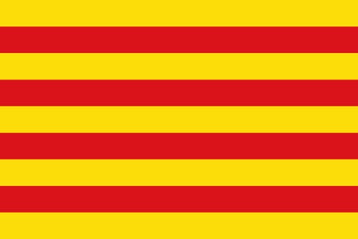 加泰隆尼亞(Cataluña) 自治區旗幟(bandera)