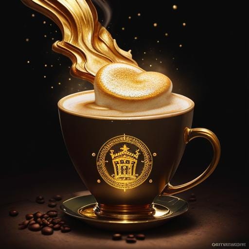 Discover the Luxurious Blend of Coffee and Gold Flakes