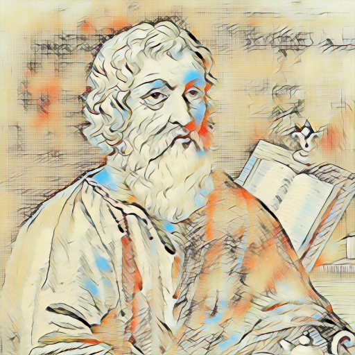 Portrait of Hippocrates presented in an imaginative art style. Rick Crites. AvatArt. Richard Crites. AvatArt.Club. AvatArt NFT Studios. NFTs. Art. Art NFTs. Collectible NFTs. Artificial intelligence art. Artificial Intelligence NFTs. Impressionist art. Classical art NFTs. NFT education. Unusual NFTs. #FreeMint
