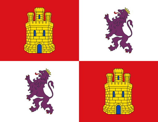 卡斯提亞-雷昂(Castilla y León) 自治區旗幟(bandera)