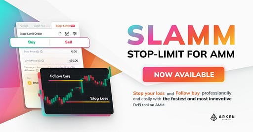 Arken Finance, Launching a New Feature: Stop-limit Order for AMM (SLAMM)