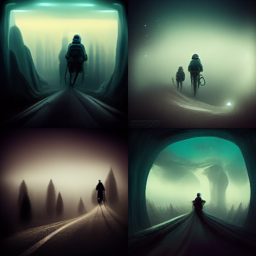 Into the unknown. 4 images