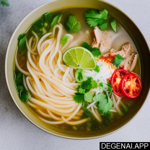 pho Vietnamese soup degenai image