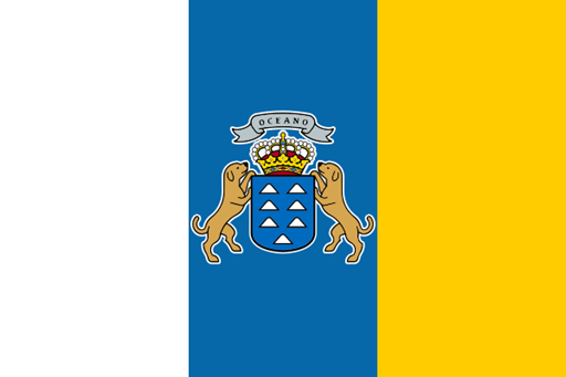 加那利群島(Islas Canarias)自治區旗幟(bandera)