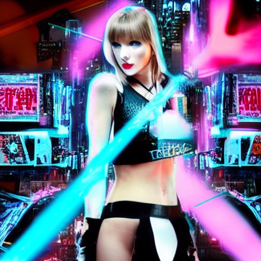 Taylor Swift cyberpunk cliche