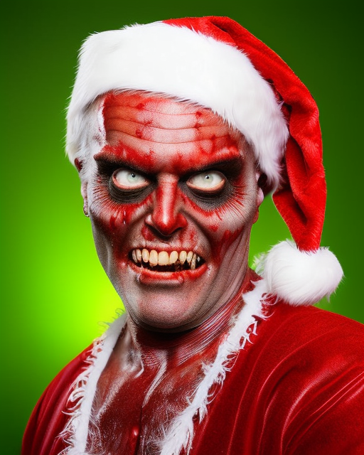 Shambler Santa by starry ai from a text promt by the author
