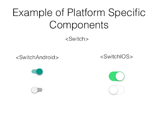 Switch as an example of platform specific components.