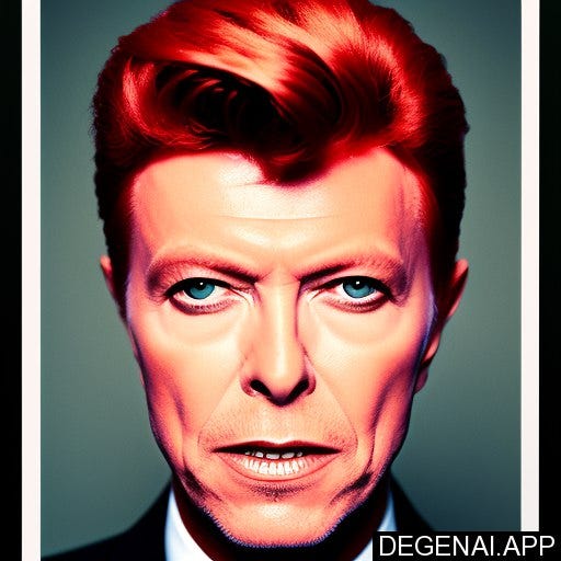 david bowie created by Degen AI