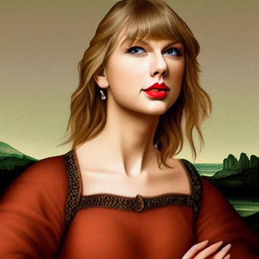 Renaissance Taylor Swift (but more of a cartoon face really). Still — can’t beat the price!