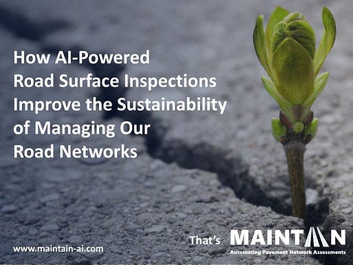 AI-Powered Inspections Improve Road Network Sustainability — Maintain-AI