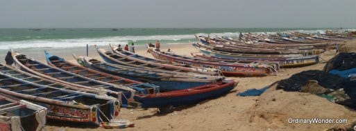 Beach near the fishing port