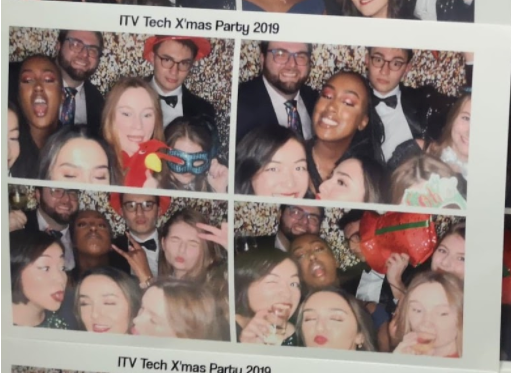 ITV graduates at the technology Christmas party